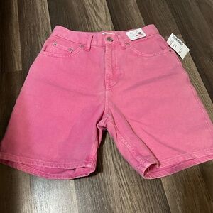 Top Shop Pink Denim Shorts